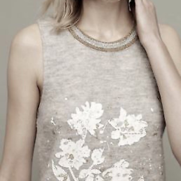 AnthropologieGray Knitted and Knotted Drop Waist Short Casual Dress size small - Picture 12 of 12